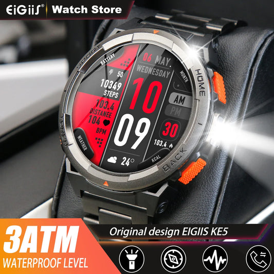 EIGIIS Smart Watch KE5 2024 3ATM Waterproof Sports Watch