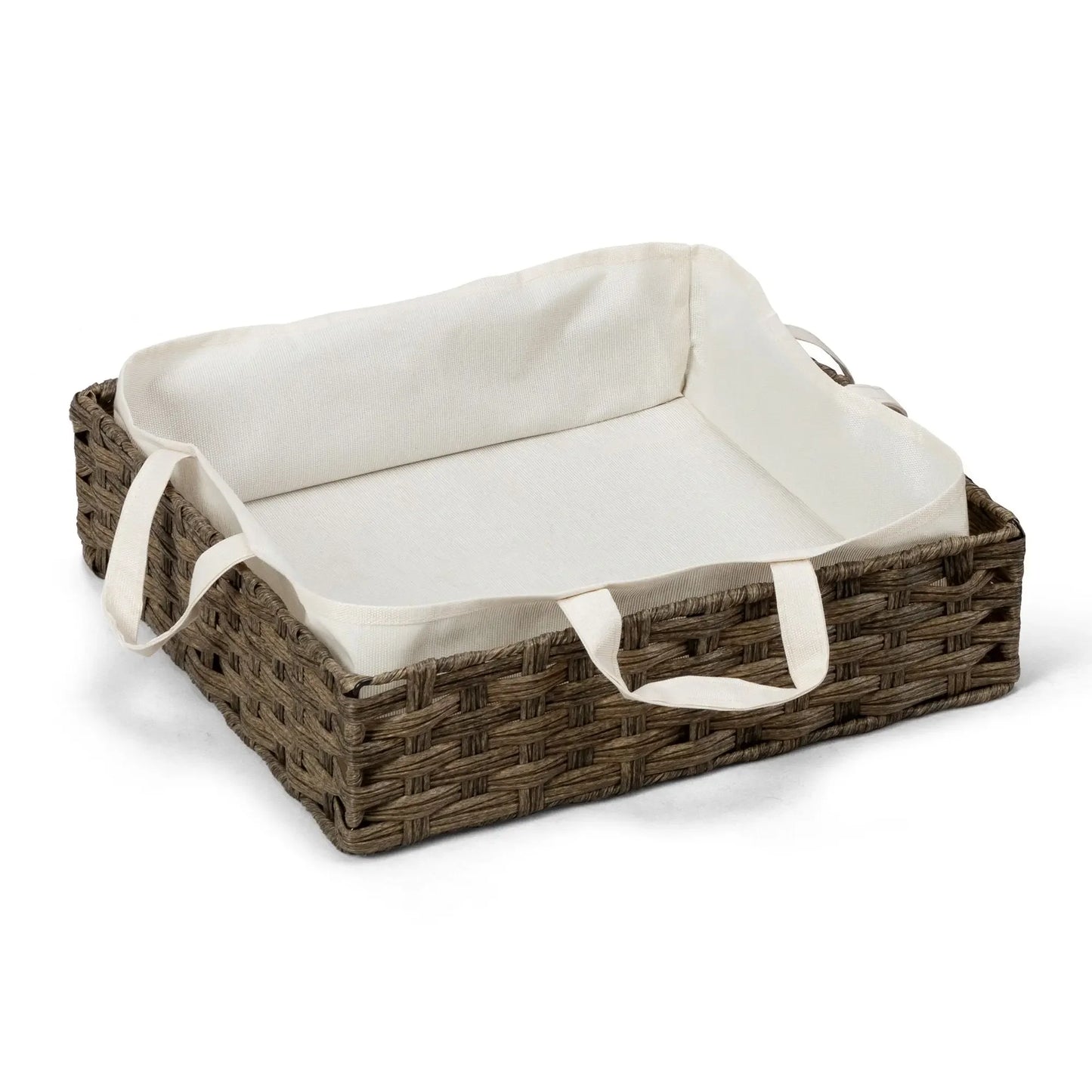 Multipurpose Rattan Cat Litter Box Enclosure No Assembly Needed