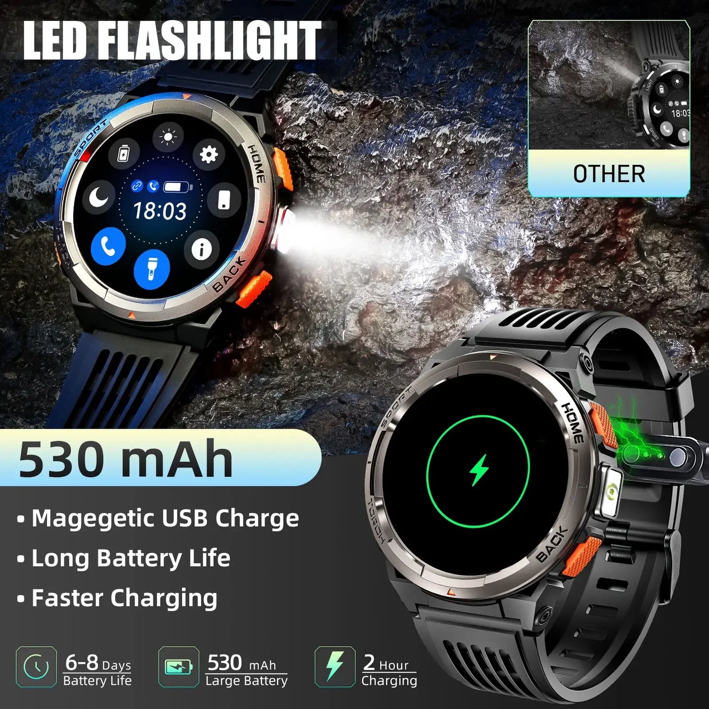 EIGIIS Smart Watch KE5 2024 3ATM Waterproof Sports Watch