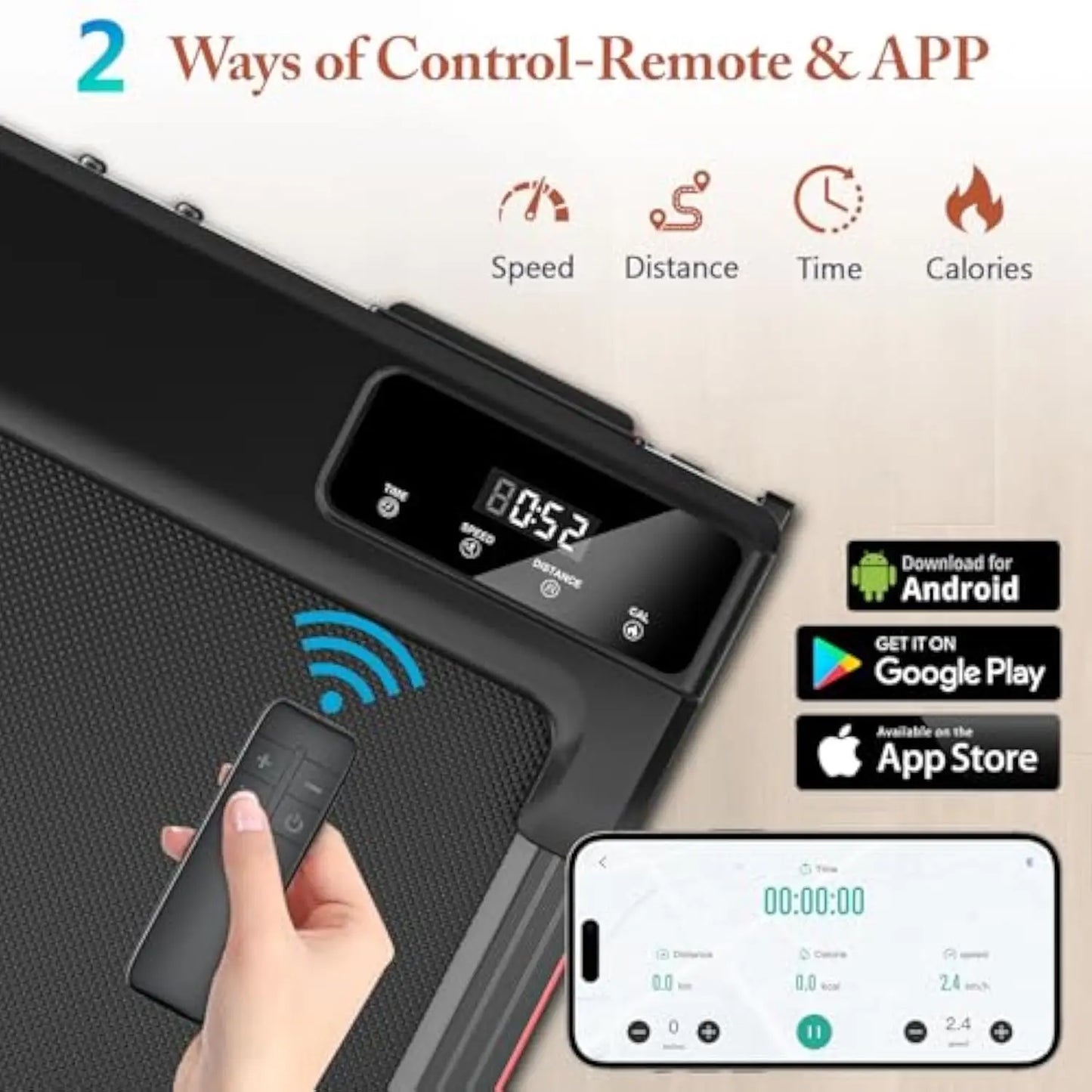 Walking Pad Treadmill with Incline for Home Small Spaces