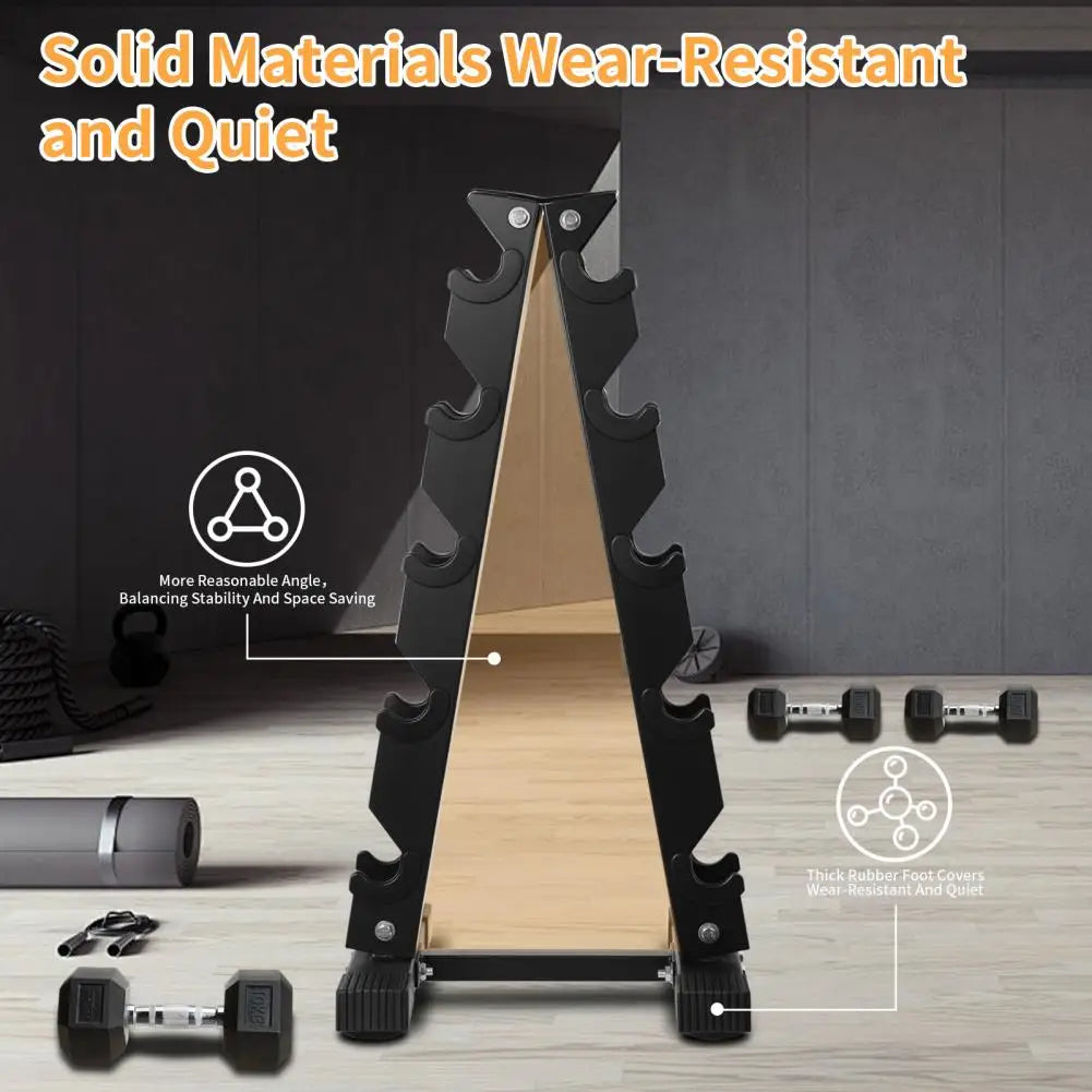 5-Tiers Dumbbell Rack Home Sports Fitness Equipment Storage